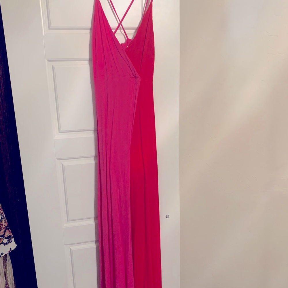 Pink and Red Maxi
